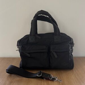 MZ Wallace Black nylon multi pocket weekender - like new!